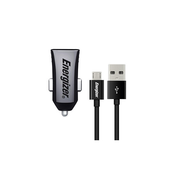Chargeur Allume Cigare Ksix 1 Usb 5V-2.4A + Cable Usb Lightning