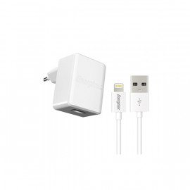 CHARGEUR MURAL ENERGIZER POUR SMARTPHONE + CABLE LIGHTNING 5W